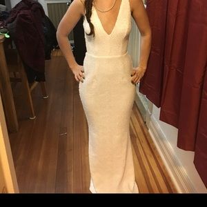 Dress the population sequin gown